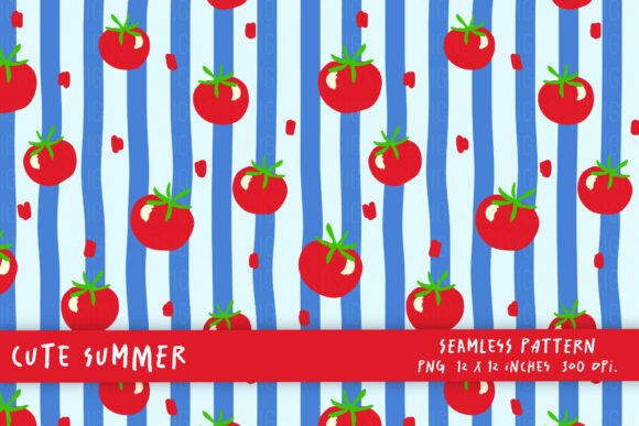Bringing the Garden to Life: The Art and Utility of Cute Summer Tomato Patterns