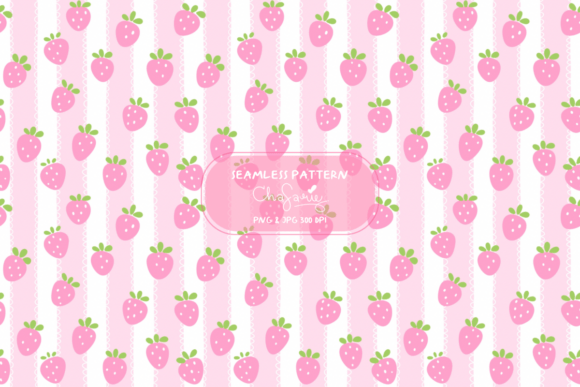 Elevating Brand Aesthetics: The Strategic Value of the Strawberry Stripes Seamless Pattern JPG