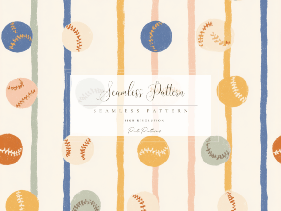 Elevating Modern Design Projects with the Timeless Appeal of a Kids Vintage Baseball Seamless Pattern