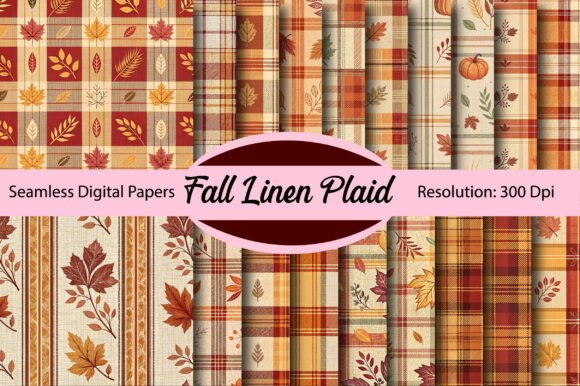 Evaluating Fall Linen Plaid Seamless Digital Paper for Creative Projects