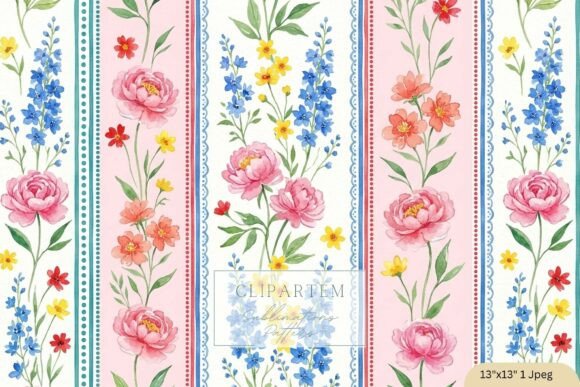 Integrating the Spring Floral Stripe Seamless Pattern into Professional Design Workflows