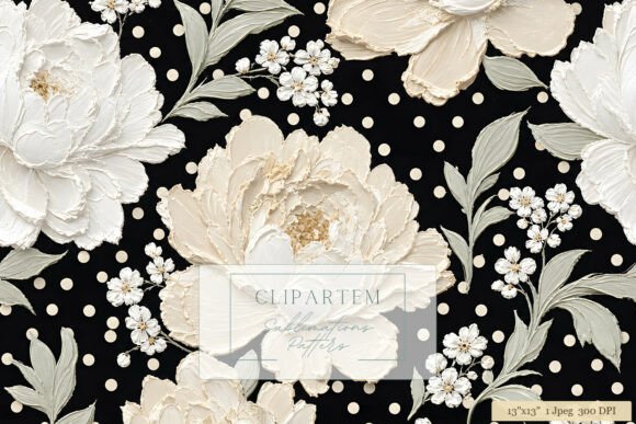 Strategic Design Decisions: Leveraging the Black Peony Polka Dot Floral Pattern for Brand Impact