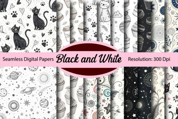Unlocking Creative Potential with Black and White Seamless Digital Paper