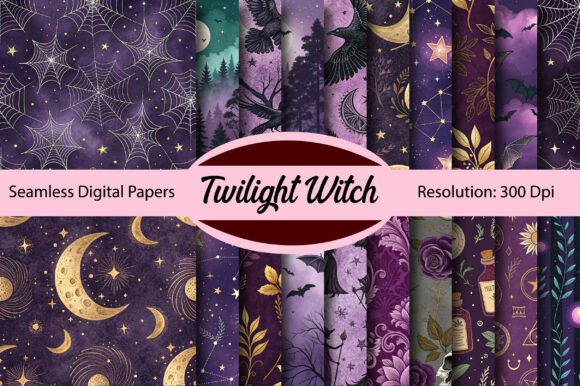 Unlocking Creative Potential with Twilight Witch Seamless Digital Paper
