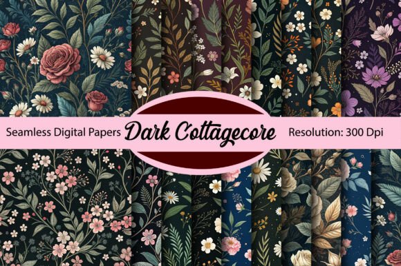 Unlocking the Potential of Dark Cottagecore Seamless Digital Paper for Your Creative Projects